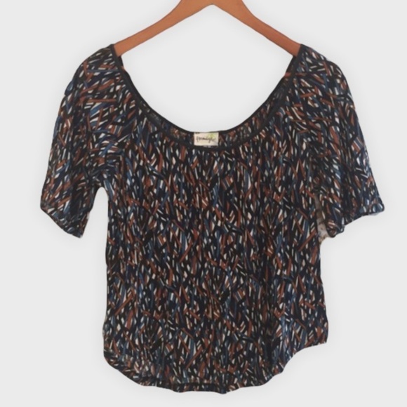 𝅺ANTHROPOLOGIE Porridge print top - Picture 1 of 6